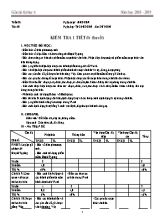 Giáo án Tin học Lớp 6 - Tiết 50 Kiểm tra 1 tiết (Lý thuyết) - Năm học 2018-2019